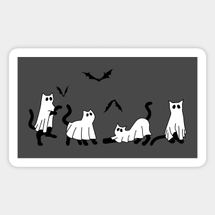 Spooky Ghost Cats Magnet